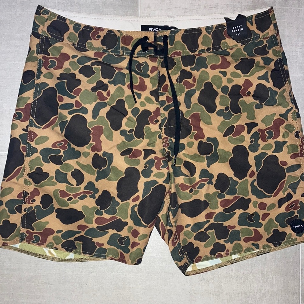 Brand New RCVA Camo Boardshorts
